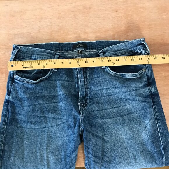 True Religion Geno Relaxed Slim Jeans Men 36x33 Blue Mid Rise Distressed Stretch - Picture 9 of 13